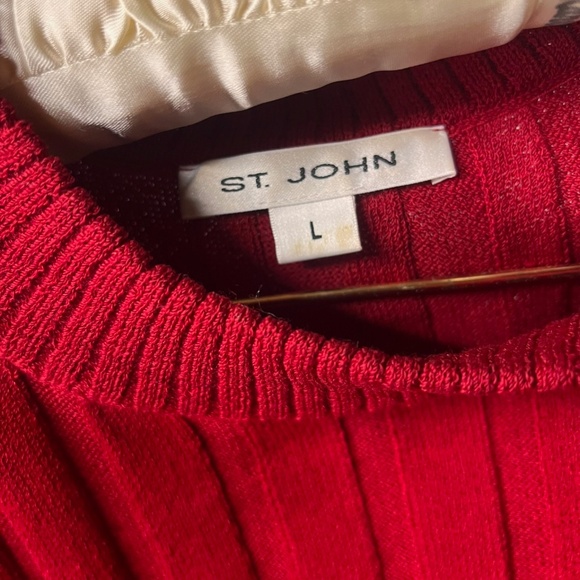 ST. JOHN KNIT RIBBED TOP - Picture 3 of 3